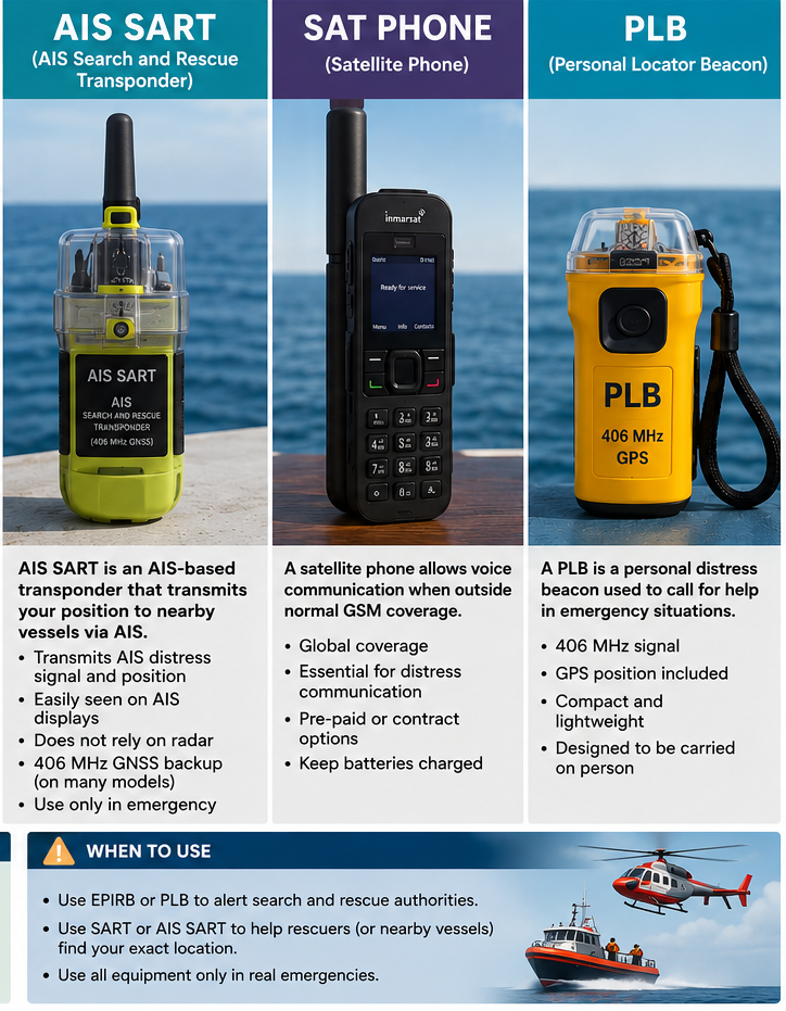 marine satellite communication systems and navigation aids