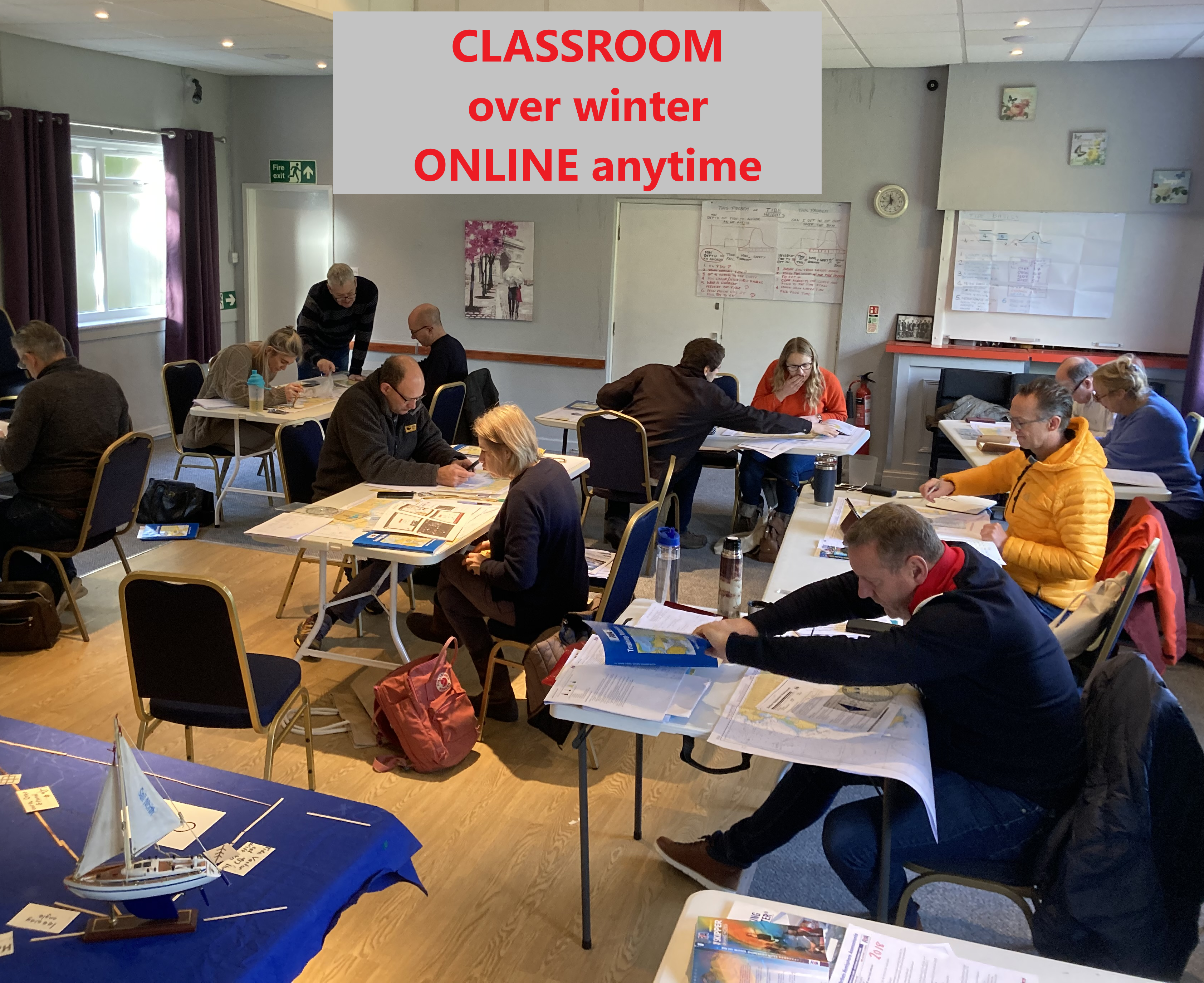 RYA classroom navigation course in Sheffield